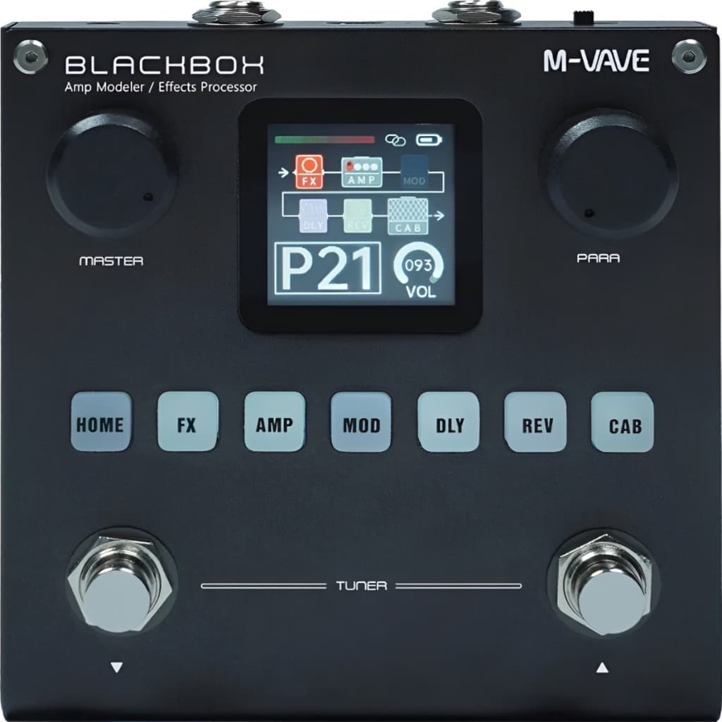 Pedal Efeitos M-vave Blackbox Para Guitarra Ir E Simulador