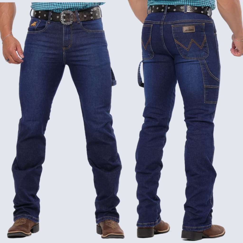 Calça Jeans CARPINTEIRA MASCULINA COUNTRY Rodeio Premium Original Elastano