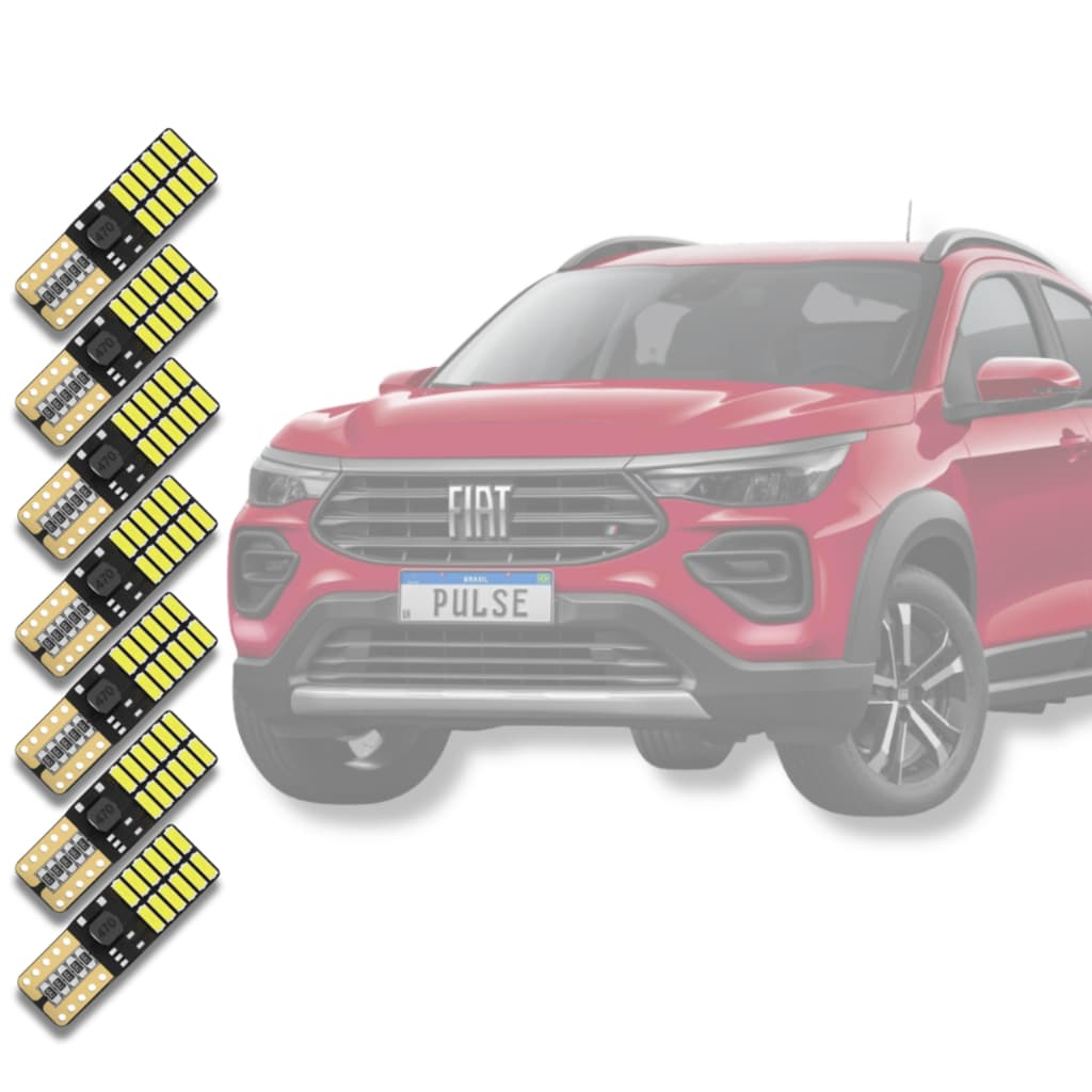 Nº1 em Kit Lâmpadas Led Interno/ Interna Fiat Pulse 2021 2022 2023 2024 >Qualidade Premium< *Envio 24h*