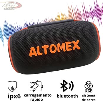 Caixa De Som Bluetooth Alto Falante Duplo Resistente à água 30W iluminação rgb