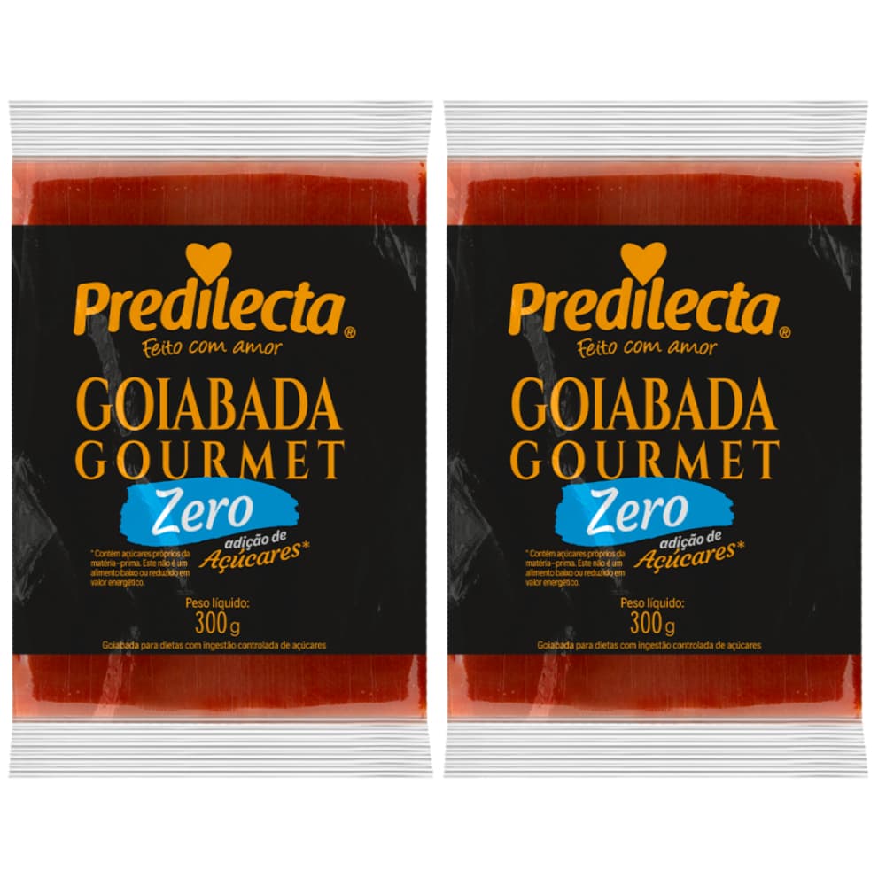 Goiabada Diet Gourmet Zero Adição de Açúcar 300g Cada Predilecta