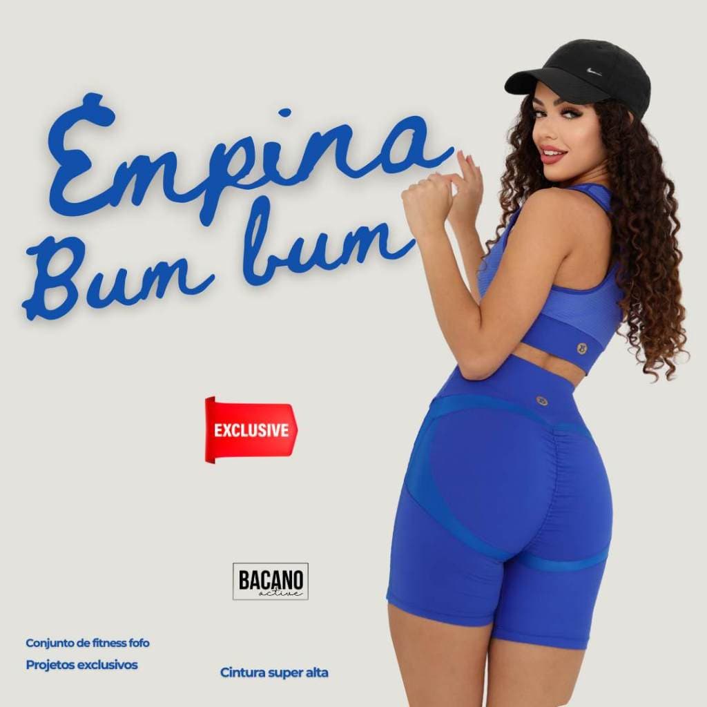 Shorts Enpina bumbum de cintura alta academia são perfeitos para realçar suas curvas calidad suprema