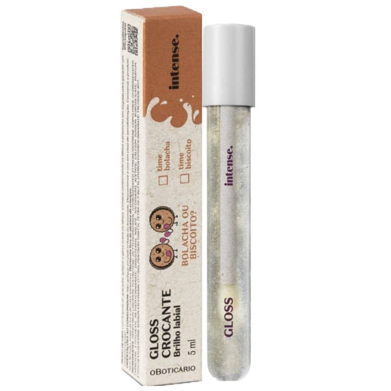 Gloss Brilho Labial O Boticário Crocante Intense Biscoito ou Bolacha 5ml
