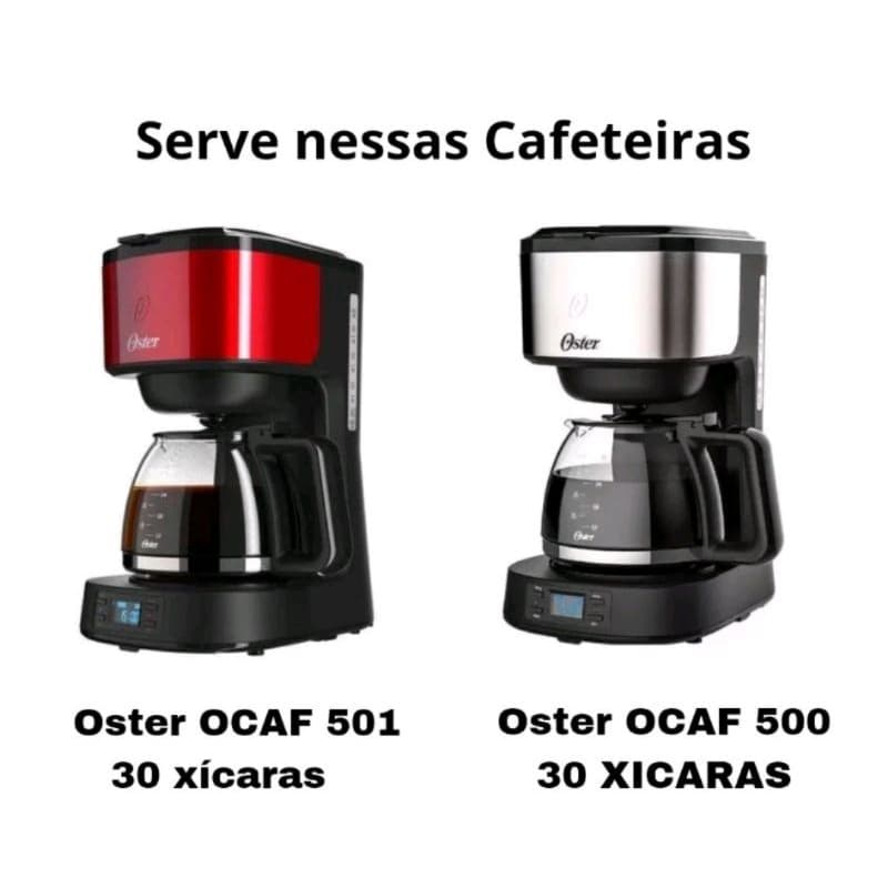 Jarra para Cafeteira Oster OCAF-500 30 Xicaras Programável vidro Reforçado