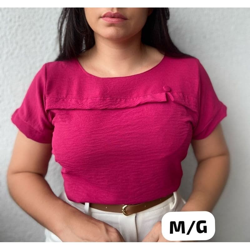 Blusa Social feminina estilosa com manga