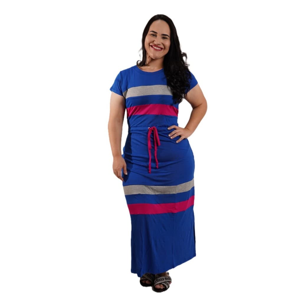 Vestido longo forrado casual feminino Tamanhos Plus size moda evangélica elegante mulher cristã