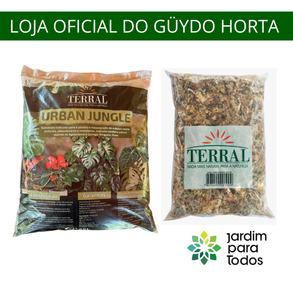KIT Substrato Terral Urban Jungle 25L + Musgo Sphagnum 40L