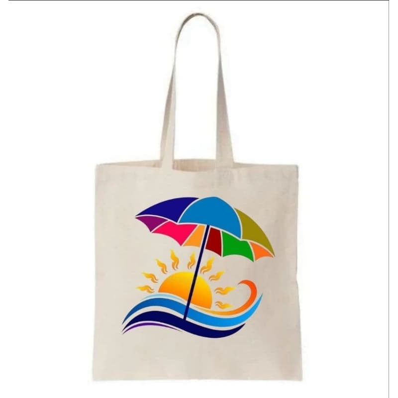 Bolsa de Praia Estampada Ecobag personalizada tecido nylon estampas coloridas de praia