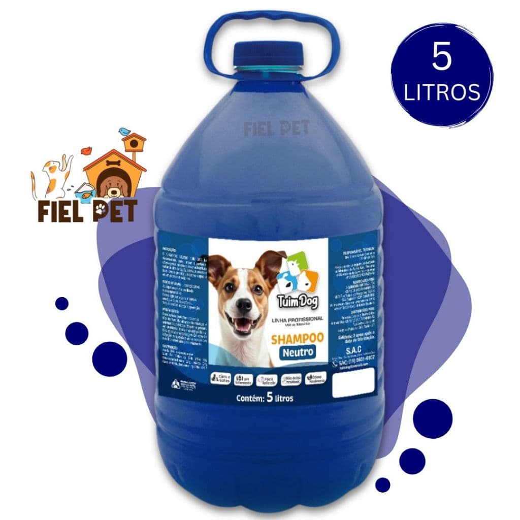 Shampoo Pet Cães e Gatos Tuim Clean 5 Litros Vários modelos Cachorro e Gato Pet Shop  Banho e Tosa