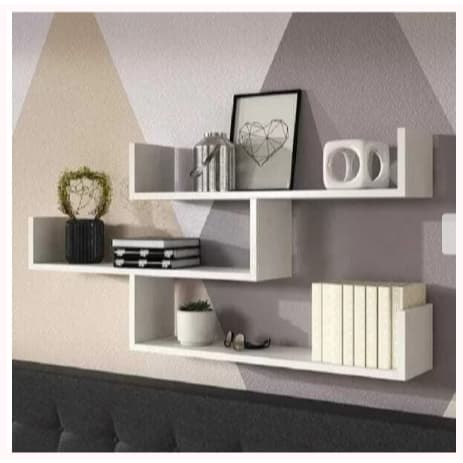 Prateleiras para Livros Branco 3 Peças 40x15x15