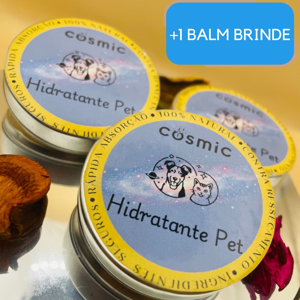 Kit 3 Hidratantes de Focinho e Patinhas para Pets + Brinde | Hidratante Pet Cosmic