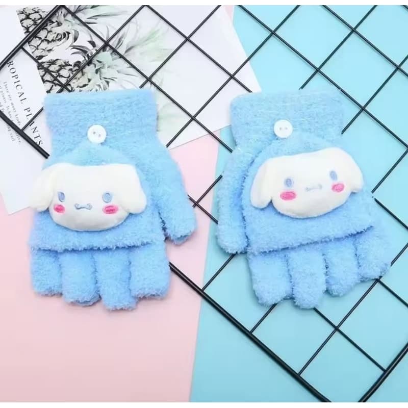 Luva dedos de fora - juvenil - turma da Hello kitty criança ou adolescente