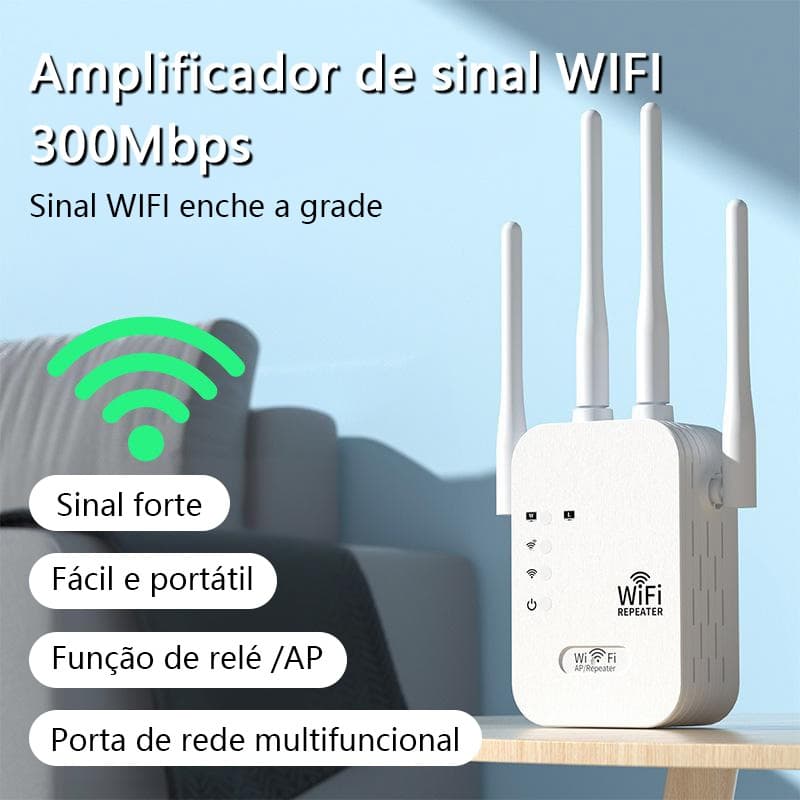 Repetidor Amplificador De Sinal Wifi 1200/mbps Ultra Rápido sinal forte Tensão de bivolt -G8