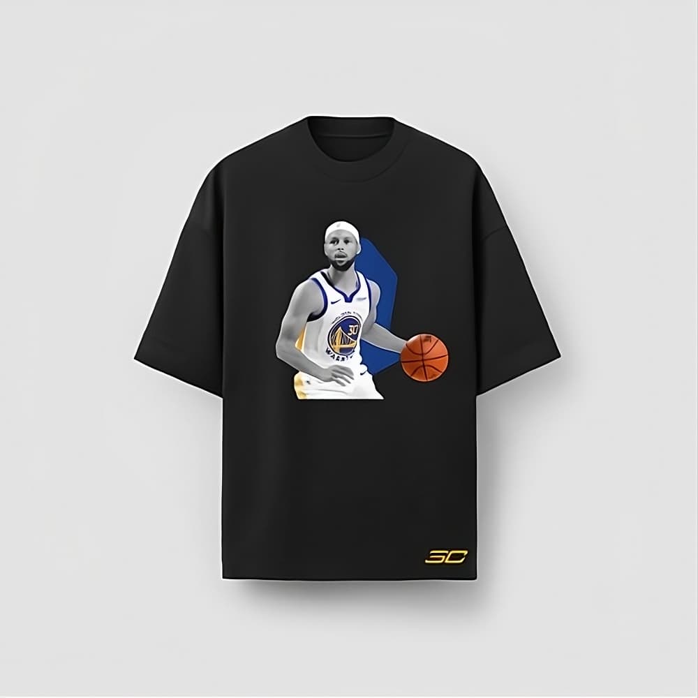 Camiseta Oversized 100% algodão Premium Stephen Curry NBA Streetwear