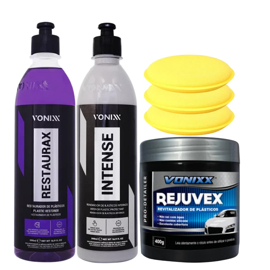 Kit Restaurador Revitalizador Plástico Interno/externo Vonixx
