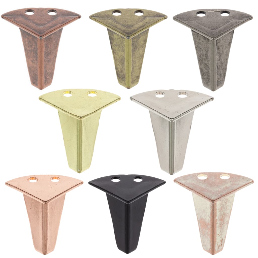 Pezinho Retro Pequeno 4 Peças Decoração Caixa MDF Artesanato + Parafusos Ferragens
