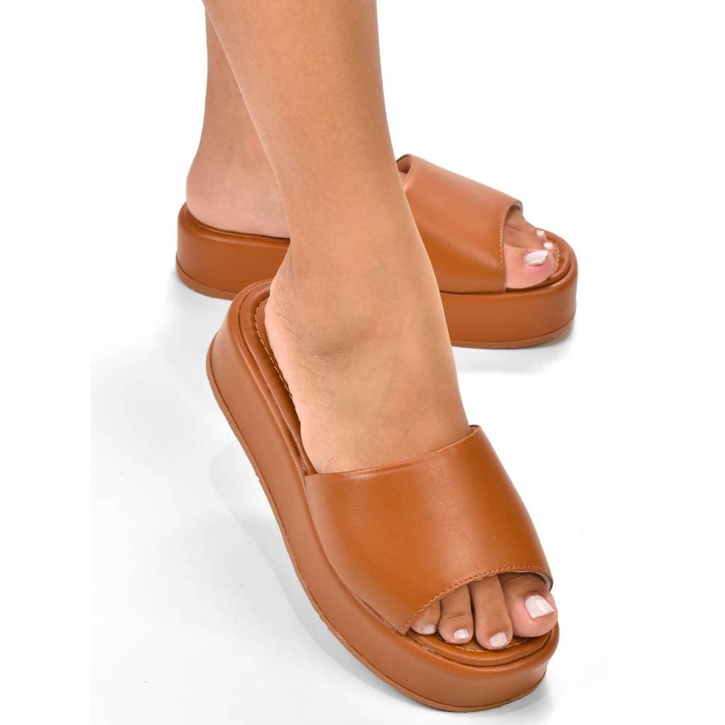 Tamanco Feminino Plataforma Conforto Casual Flatform Moda Tendência Blogueira Hope Shoes