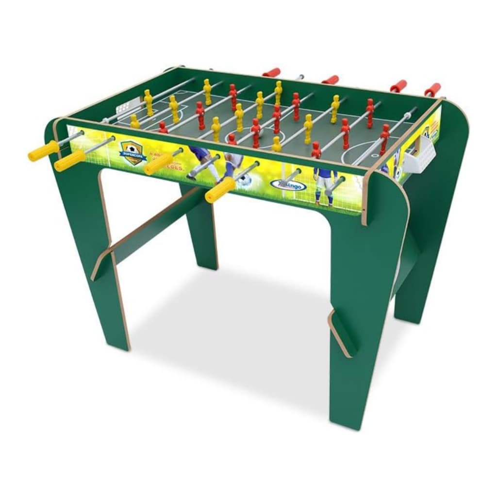 Mesa de Pebolim Com 2 Bolinhas Infantil Brinquedo Madeira Futebol de Mesa Super Copa