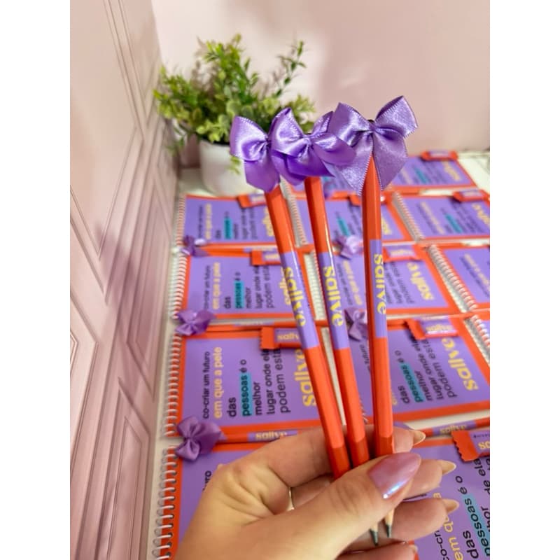 Kit 10 Bloquinho +lapis +bala personalizada curso,corporativo,aniversário