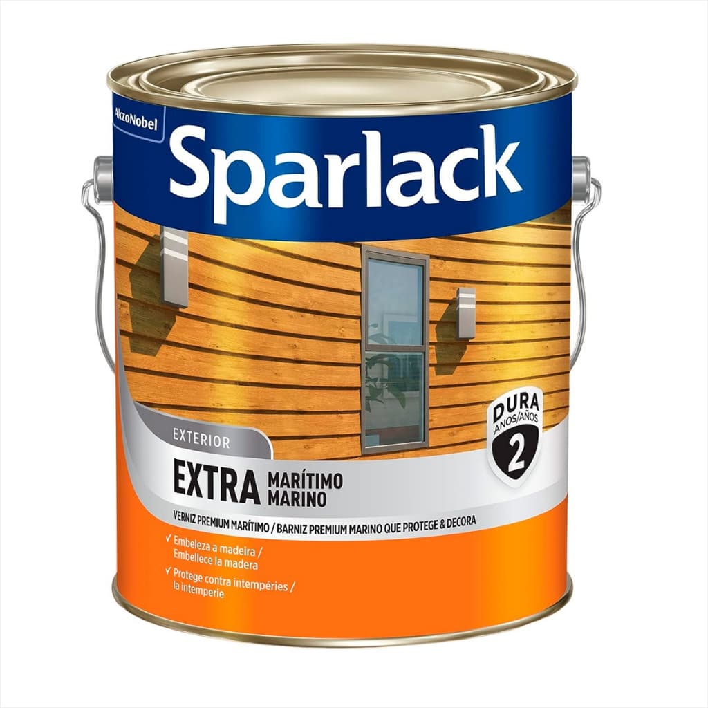 Verniz Sparlack Extra Marítimo Para Madeira Natural Incolor  3,6litros