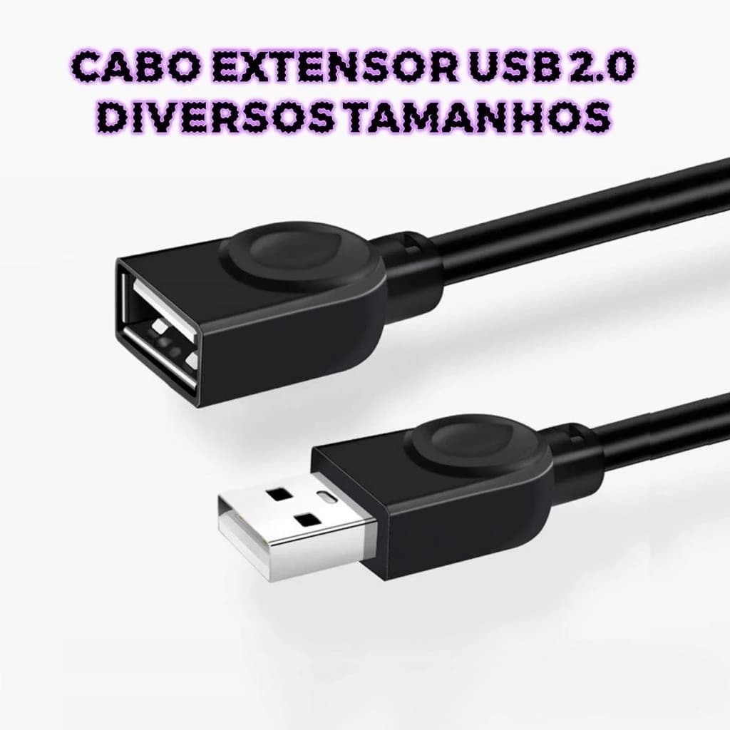 Cabo Extensor Usb 2.0 Extensão Macho / Fêmea Exbom