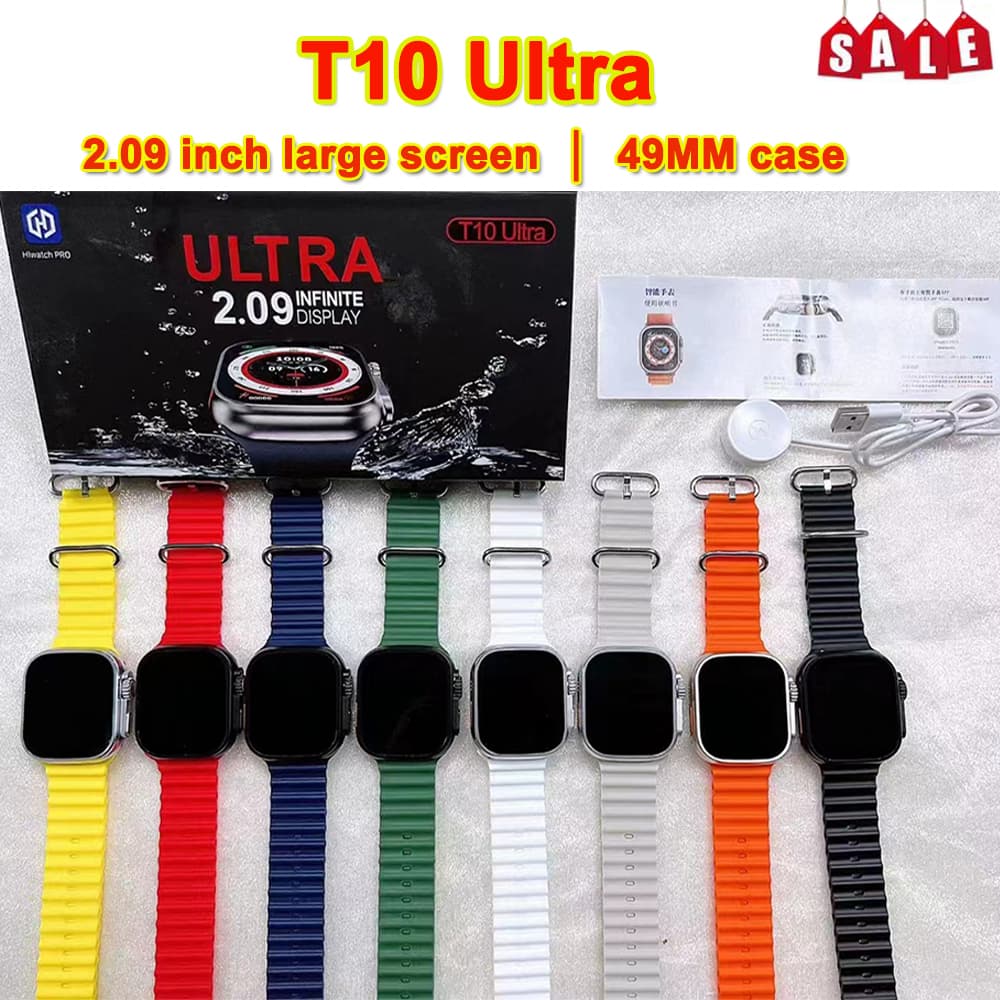 2026 Smartwatch T10 Ultra 3 NFC Nova Série 10 SmartWatch 2.09 Inch HD 49mm Bluetooth Com Calculadora