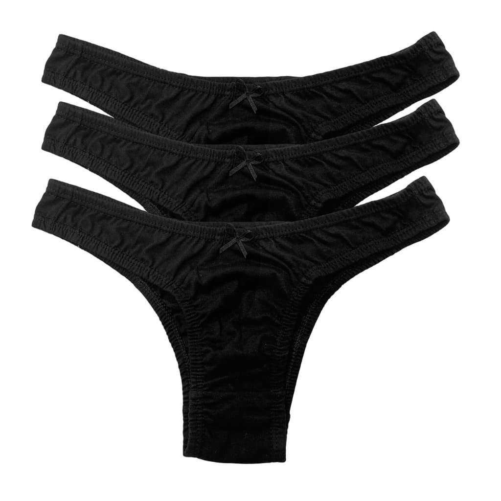 SUPER PROMOÇÃO Kit 10 calcinhas SOMENTE PRETO