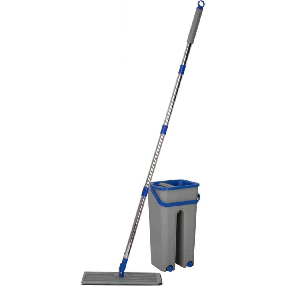 Rodo Flat Mop E Balde Lava E Seca Com 2 Refil Sortido