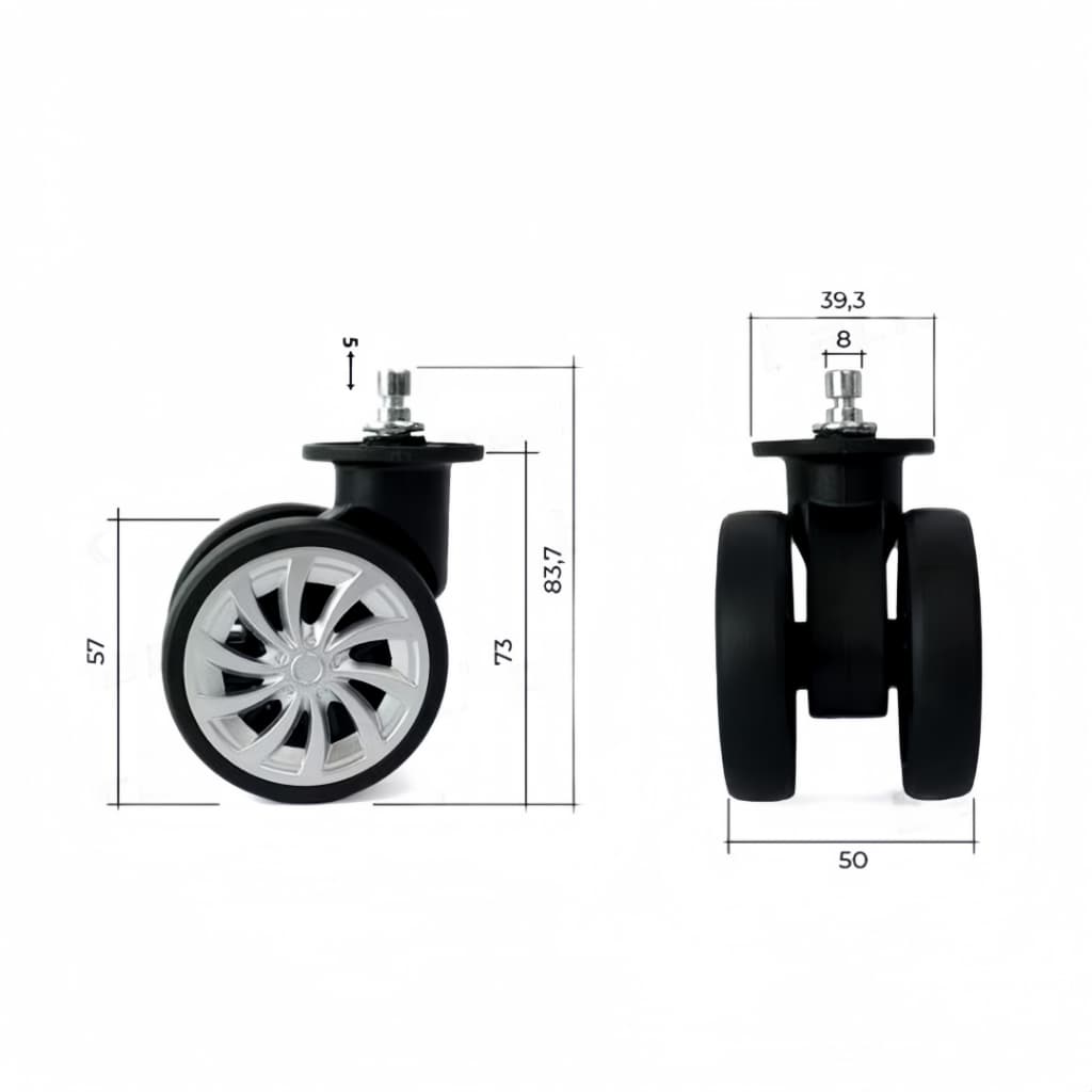 Rodinhas 360掳para Mala