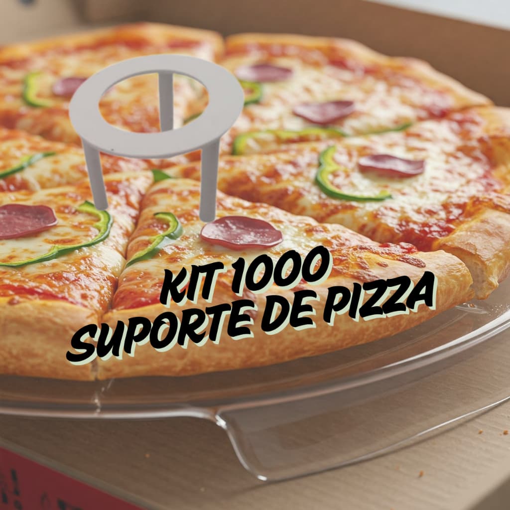 Mesinha de Pizza Suporte Tripé para Caixa de Pizza – 1000 Unidades
