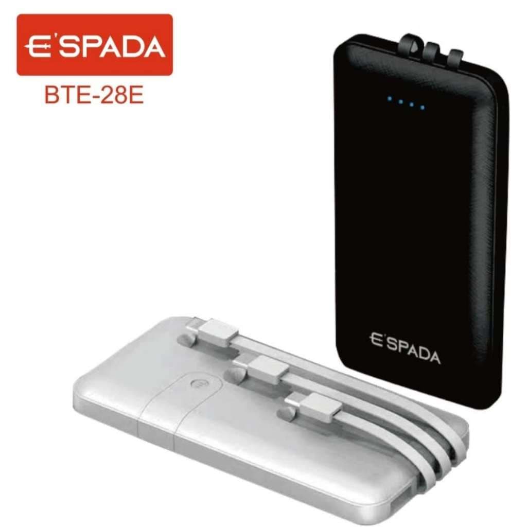 Carregador Portátil Power Bank 10000mah E'spada Bte-28e