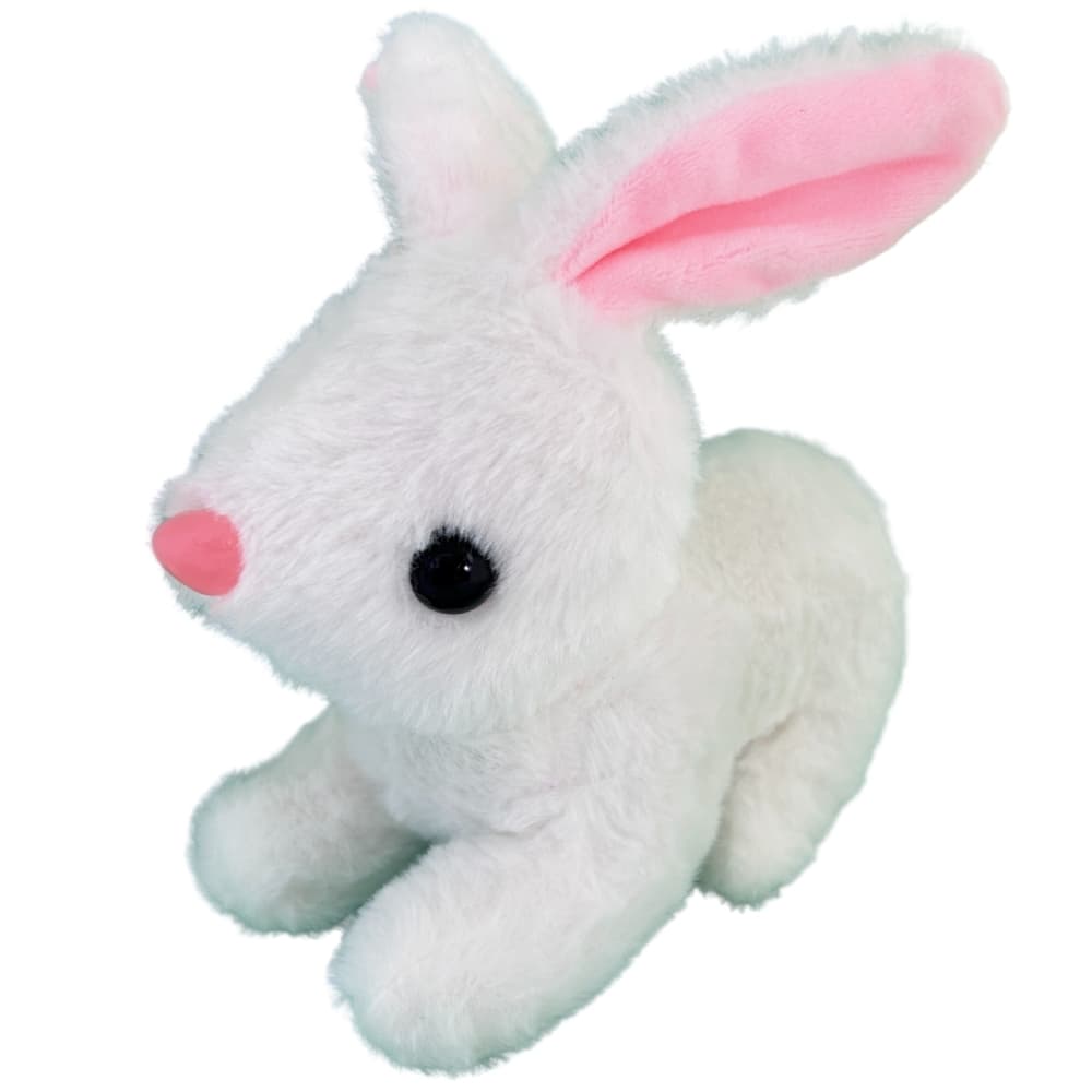 Coelho da Páscoa de Pelúcia Branco 18 CM Coelhinho Decoração Enfeites Lembrancinha Barato Brinquedo