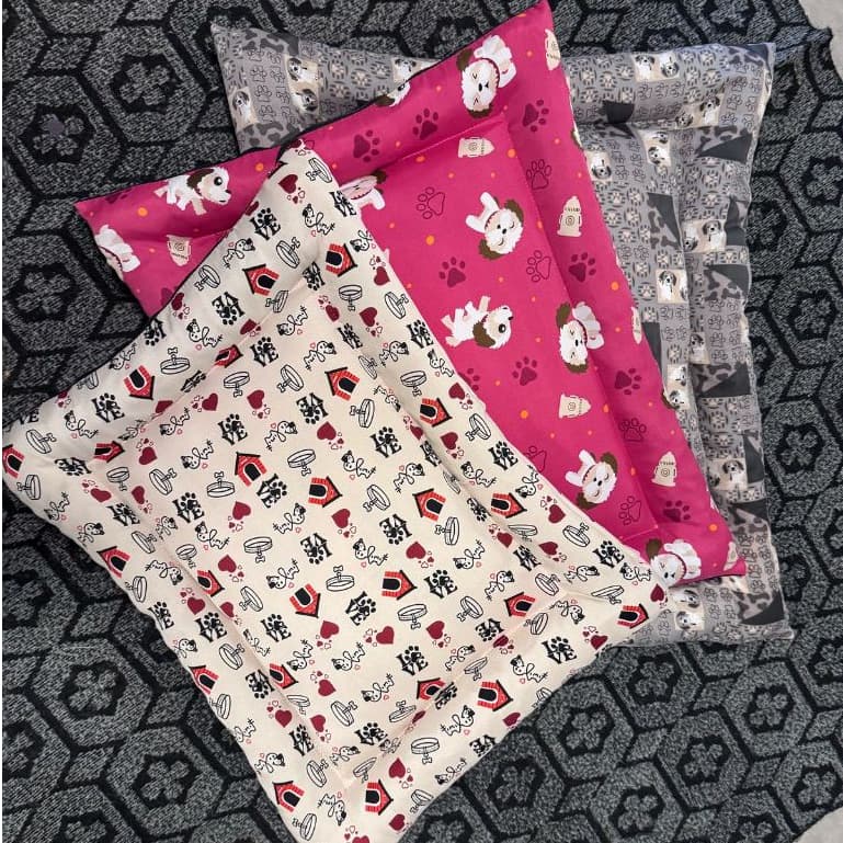 Cama Pet Grande Para Cães e Gatos Colchonete Pet Com Zíper Colchonete Fundo Sintético