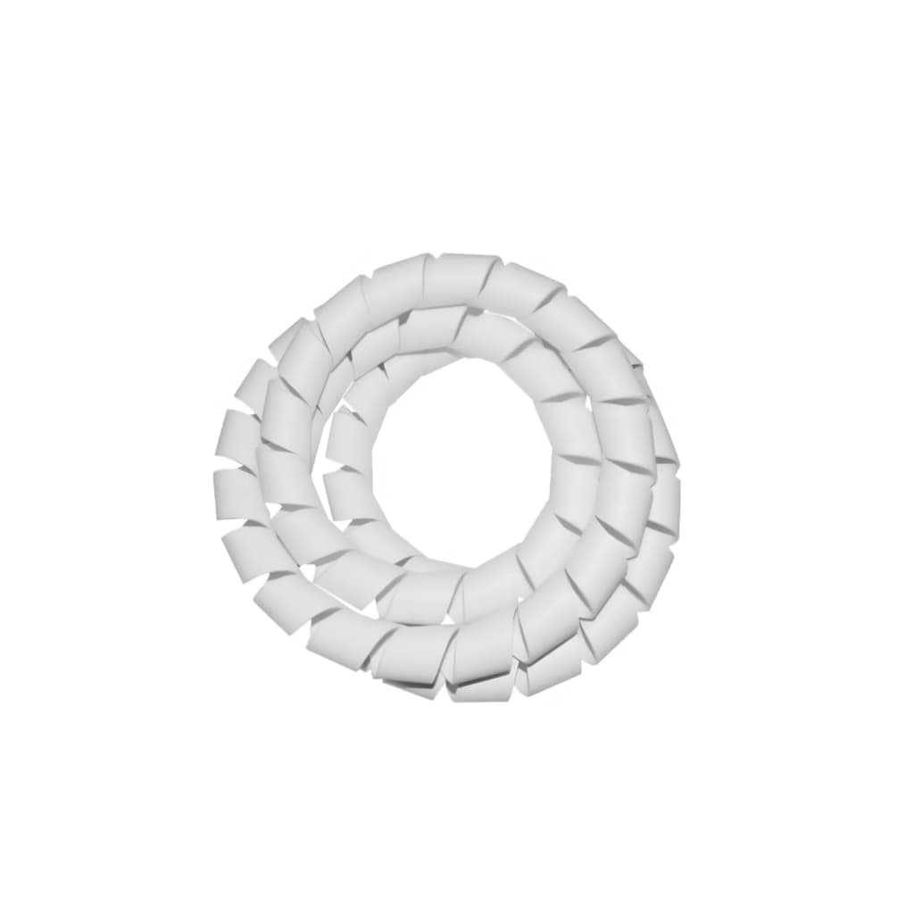 Organizador De Fios Cabos Espiral 3/4 Branco 1 Metro