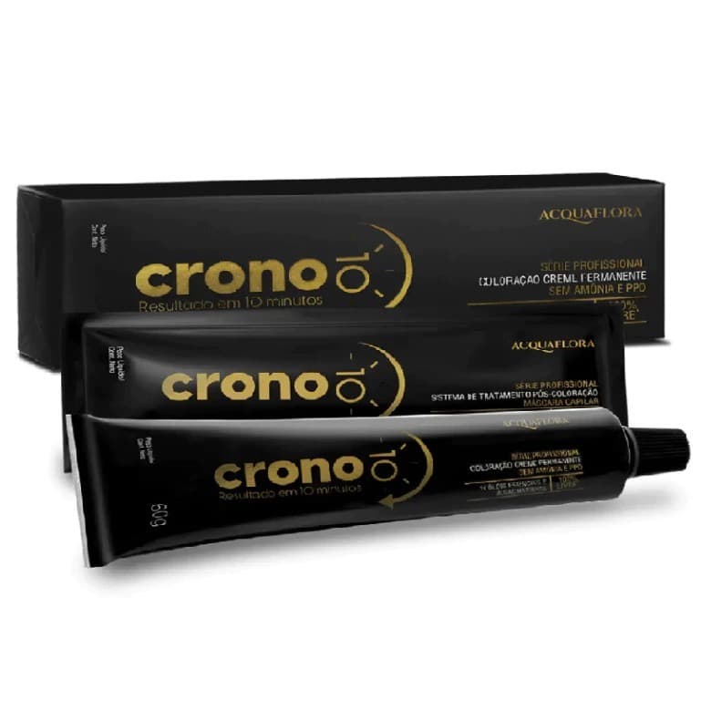 Tinta Crono 10 Minutos Coloração Sem Amônia e PPD Creme Acquaflora
