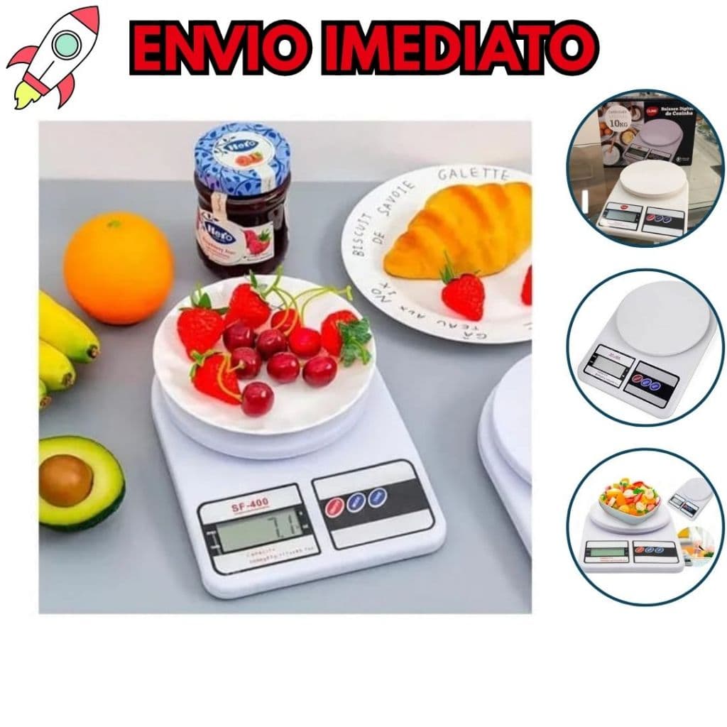 Balança Digital Para Cozinha Com Precisão De Até 10 KG