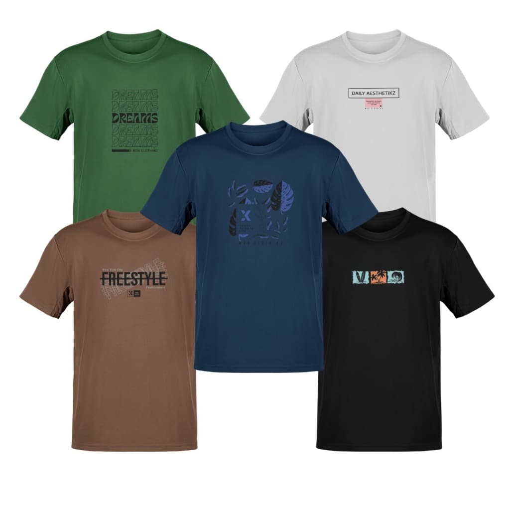 Kit 5 Camisetas Camisas Masculinas Plus Size G7 G8 G9 Envio Rapido