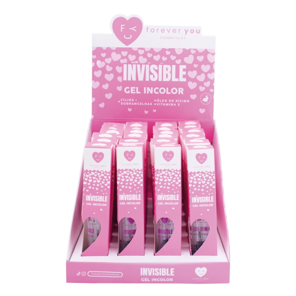 Box Gel Incolor para Cílios e Sobrancelhas Invisible ForeverYou