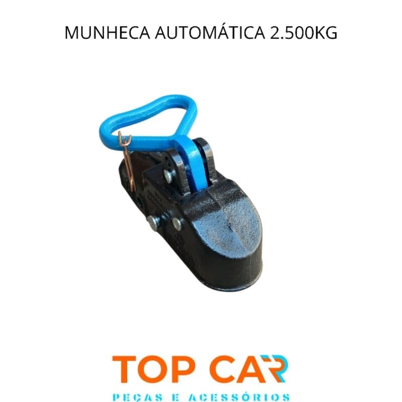 Munheca engate rápido automática 2.500kg para trailer reboque carretinha food truck tombar trava de engate bola 50mm