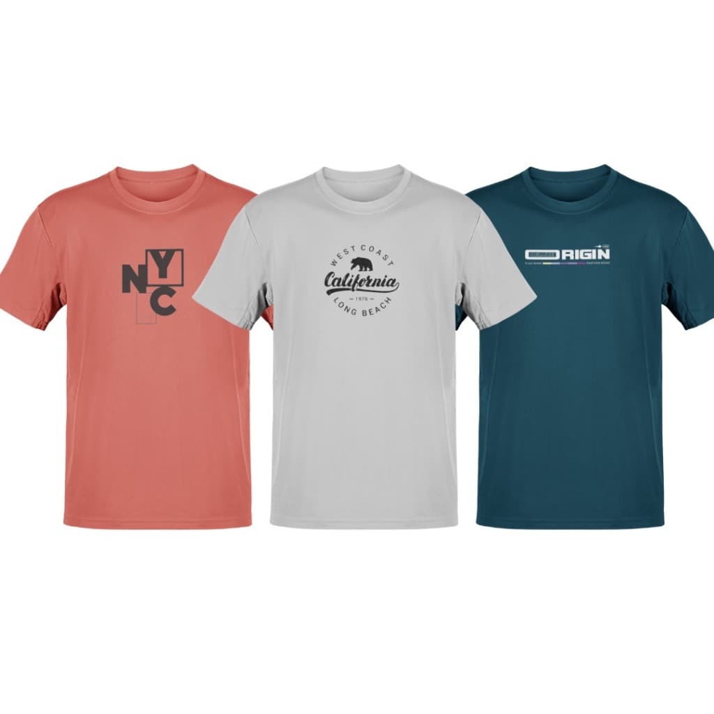 Kit 3 Camisetas P ao GG e Plus Size G1 ao G9