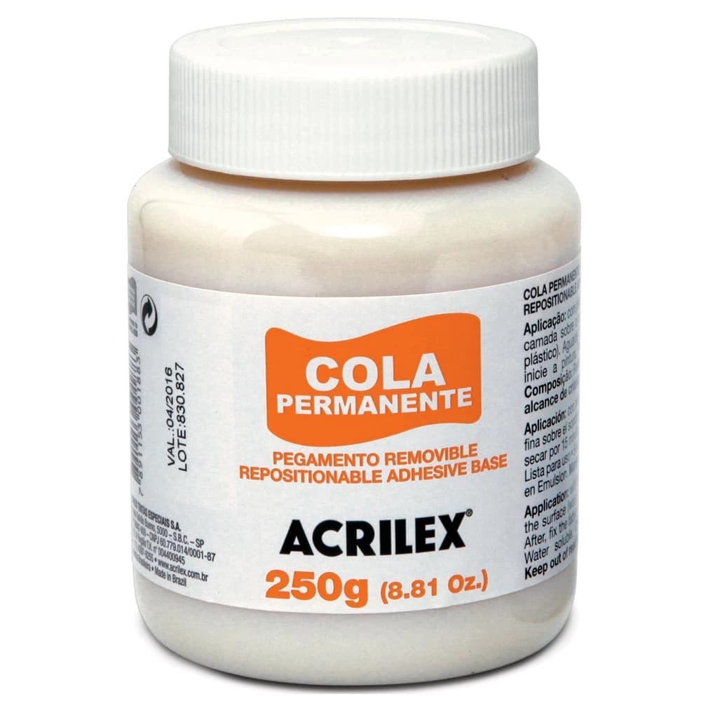 Cola Permanente 37g ou 250g - (Acrilex)