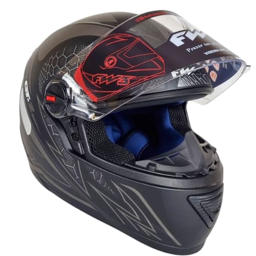 Capacete Fechado Fw3 Gt2 Preto Fosco Mais Narigueira