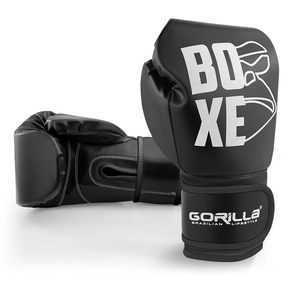 Luva Muay Thai - Boxe Profissional 12 Oz -  Gorilla Treino Bater Golpes Luta De Artes Marciais