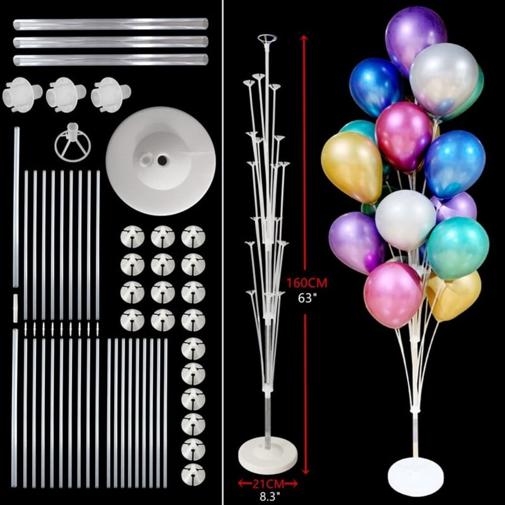 Kit Porta Balão Suporte Bexiga Balões De Chão Grande 1,68m