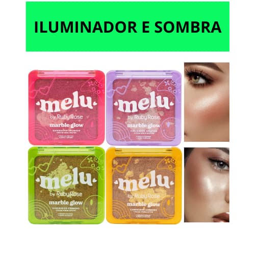 Iluminador Melu Marble Glow Iluminador Facial Melu by Ruby Rose RR-F860