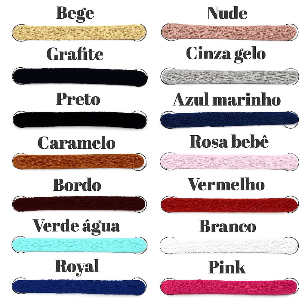 Cadarço Tênis 120cm Diversas Cores e Quantidades