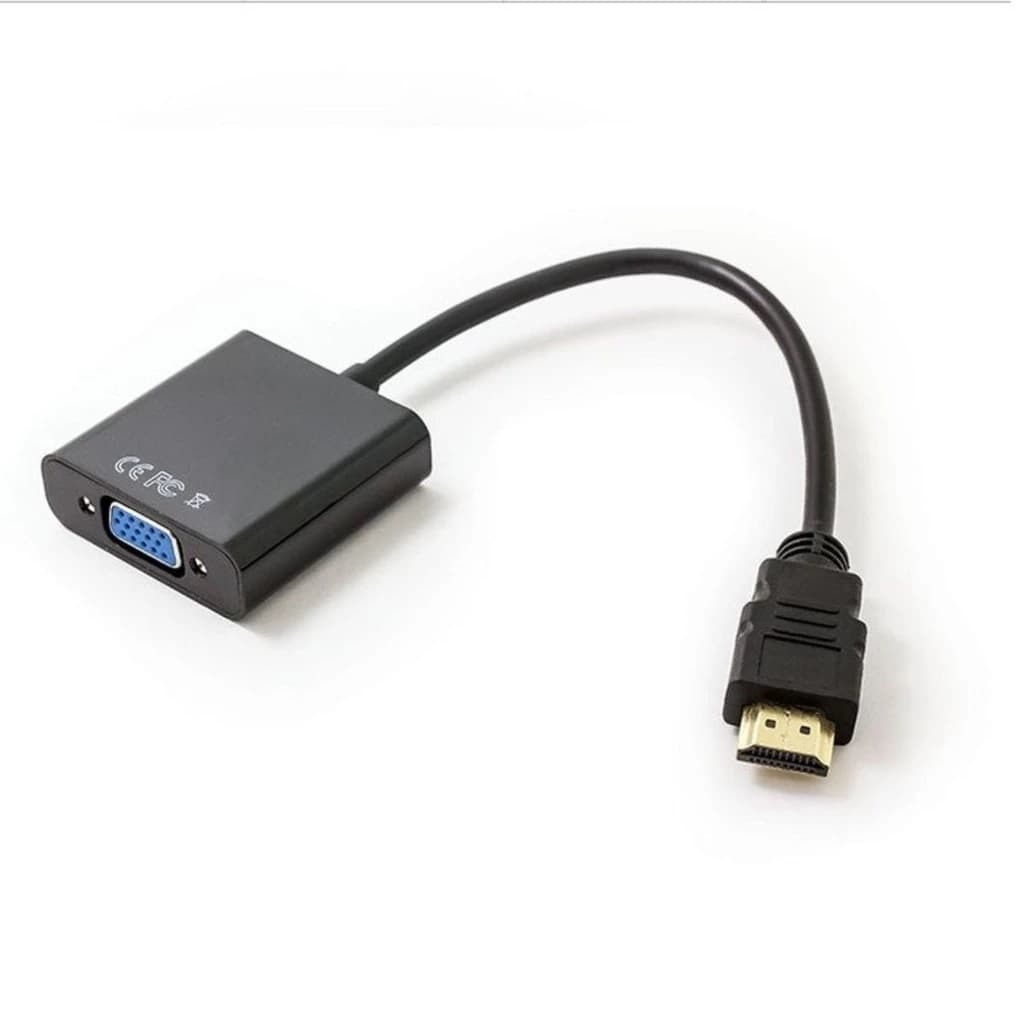 Cabo Conversor Adaptador Conector Hdmi Para Vga Sem Áudio