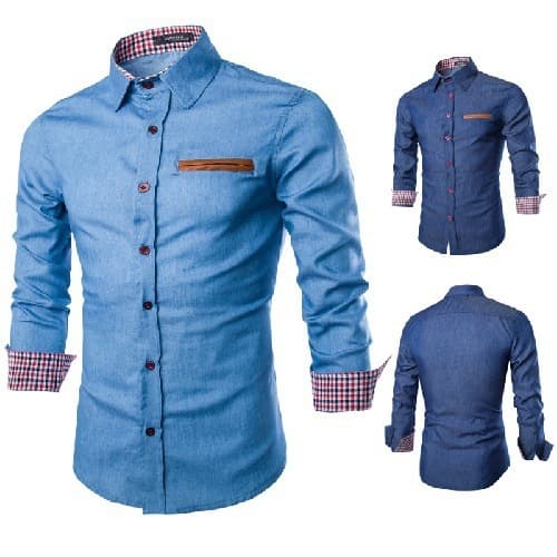 Camisa Camisete Camiseta Masculina Xambray Pronta Entrega Nacional
