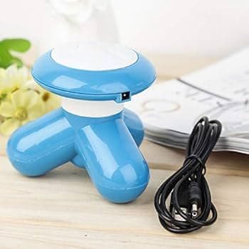 Mini Massageador Eletrico Portatil Corporal Pescoco Costas a Pilha ou USB