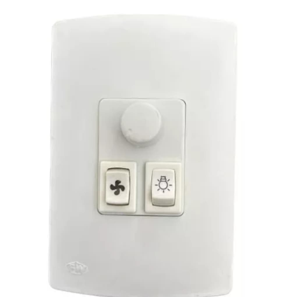 Controle Para Ventilador Teto Rotativo + Interruptor 127v Pw